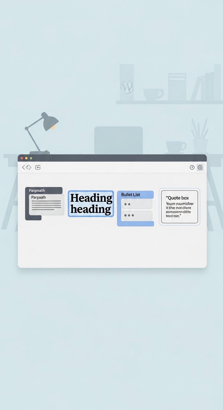 Text Blocks in Gutenberg – Paragraph, Heading, List, Quote, Table & More